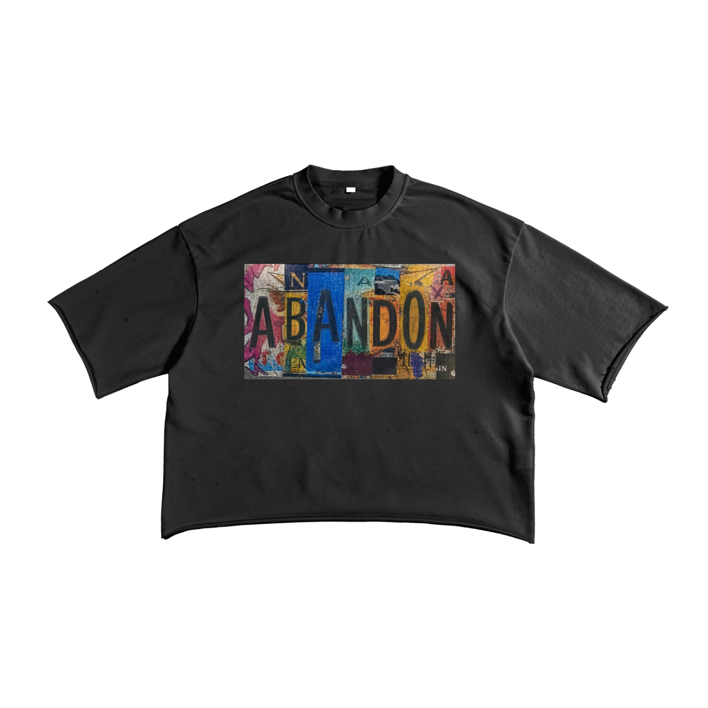French Terry Raw Edge T-Shirt