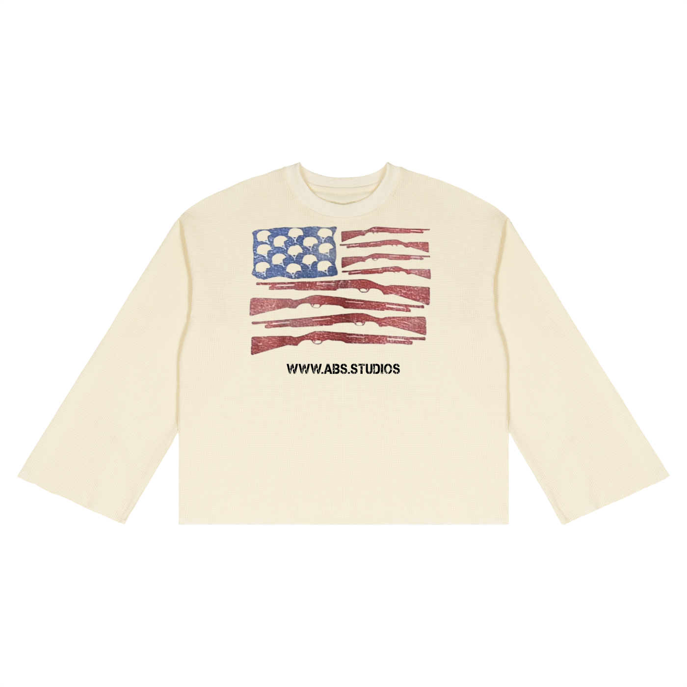 Unisex Waffle Raw Edge T-Shirt