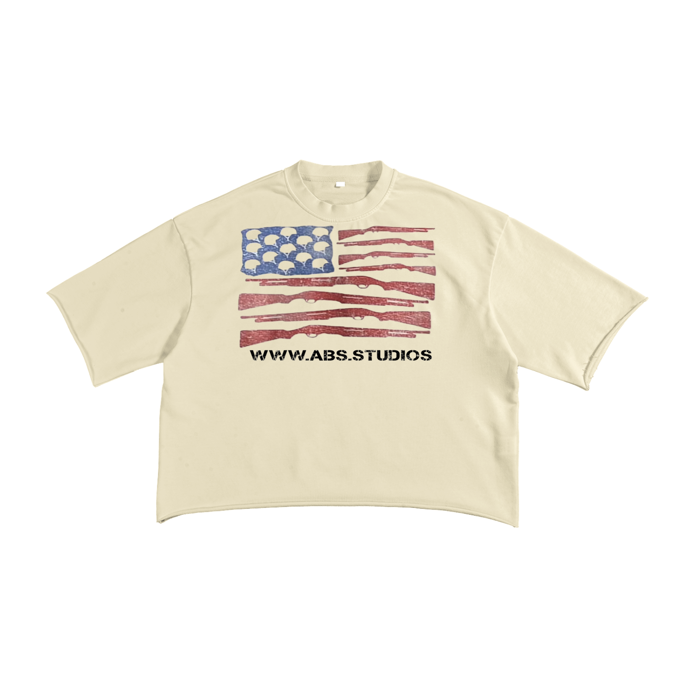 French Terry Raw Edge T-Shirt